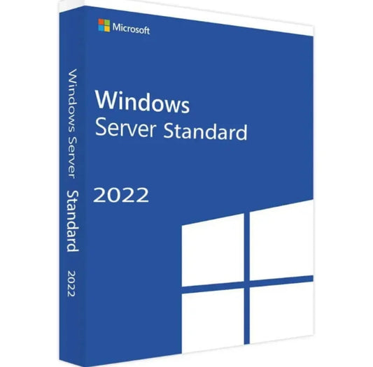 Microsoft Windows server 2022 standard 16 core and 5 user cal with DVD