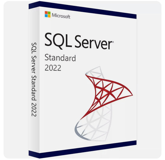 Microsoft SQL Server 2022 Standard 24 core unlimited user CAL With DVD 